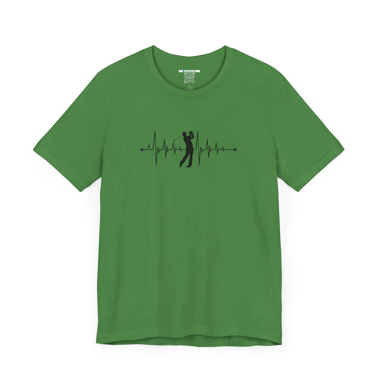 Golf Heartbeat (Adult Unisex Tee)