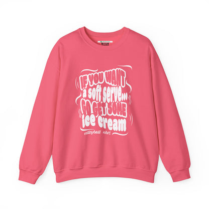 Volleyball Soft Serve (Adult Unisex Crewneck Sweatshirt)
