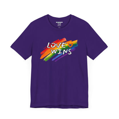 LGBTQ+ "Love Wins" (Adult Unisex Tee)