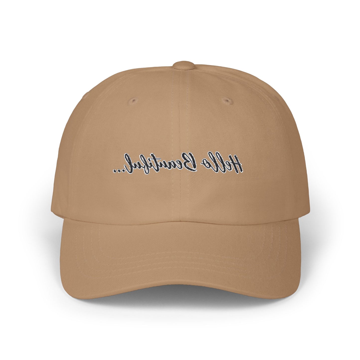 Mirror Message -- Hello Beautiful (Embroidered Dad Cap)