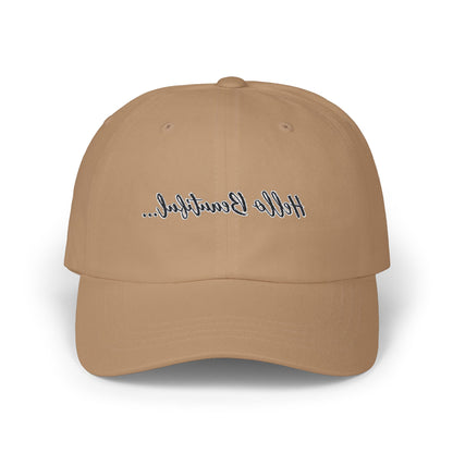 Mirror Message -- Hello Beautiful (Embroidered Dad Cap)