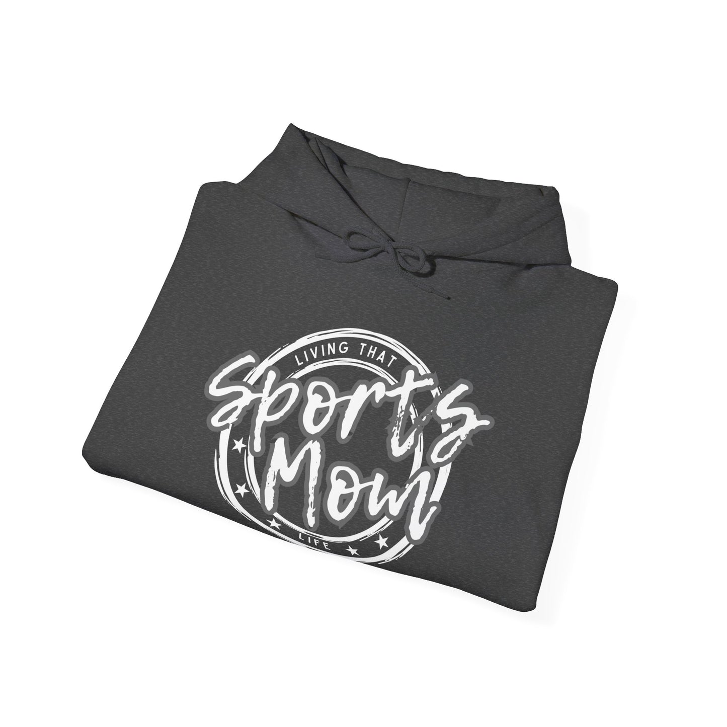 Sports Mom -- Gray Font (Adult Unisex Hooded Sweatshirt)