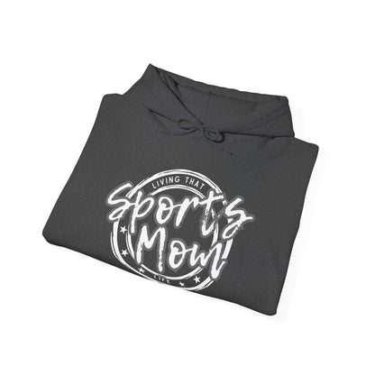 Sports Mom -- Gray Font (Adult Unisex Hooded Sweatshirt)