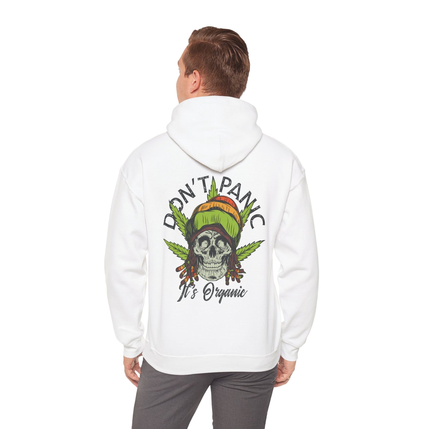 Cannabis -- Don't Panic It's Organic (Adult Unisex Hooded Sweatshirt)