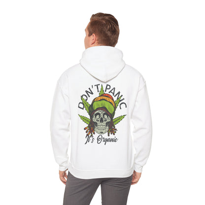 Cannabis -- Don't Panic It's Organic (Adult Unisex Hooded Sweatshirt)