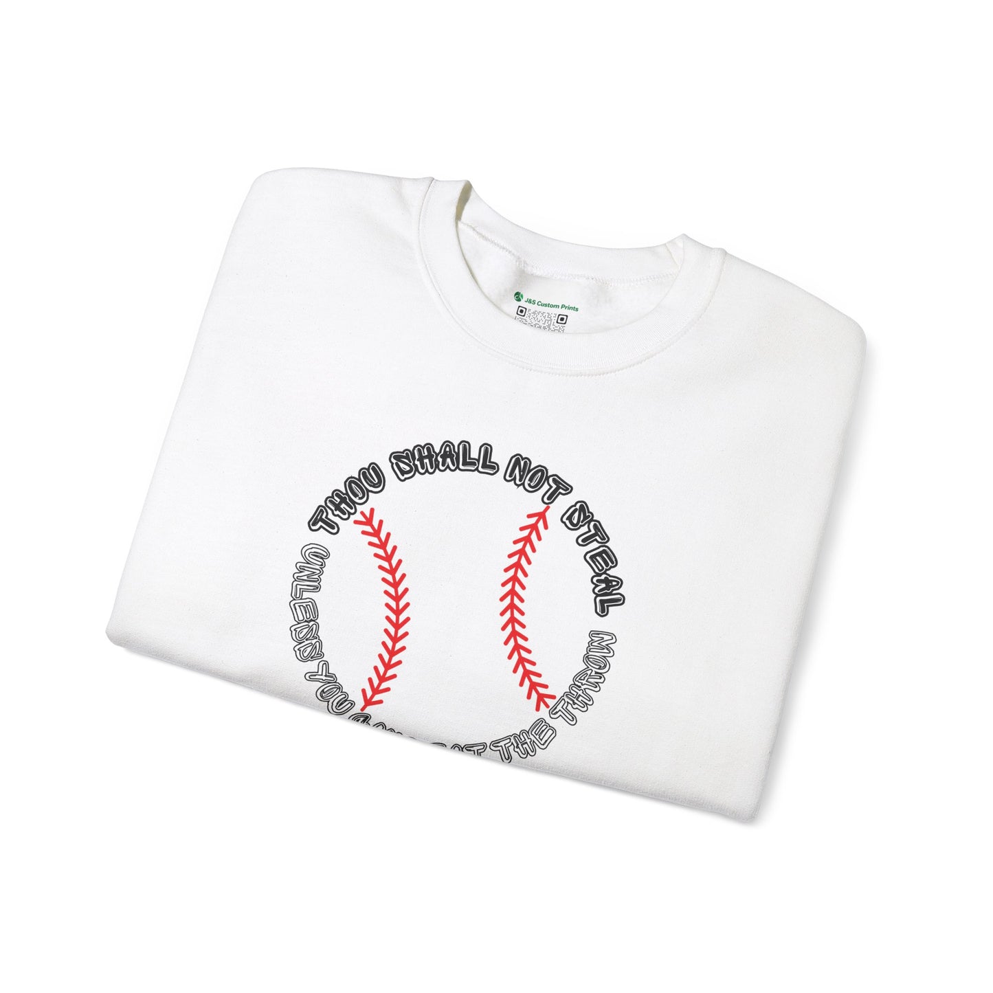 Thou Shall Not Steal Baseball (Adult Unisex Crewneck Sweatshirt)