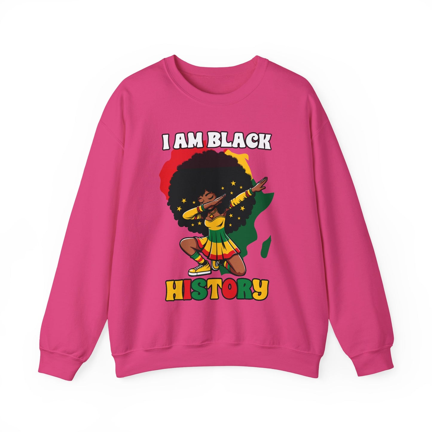 I Am Black History (Adult Unisex Crewneck Sweatshirt)