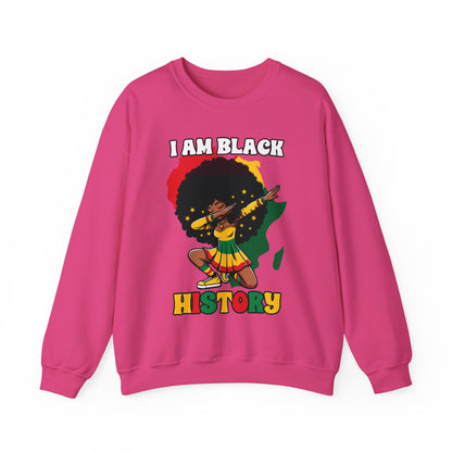 I Am Black History (Adult Unisex Crewneck Sweatshirt)