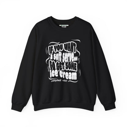 Volleyball Soft Serve (Adult Unisex Crewneck Sweatshirt)