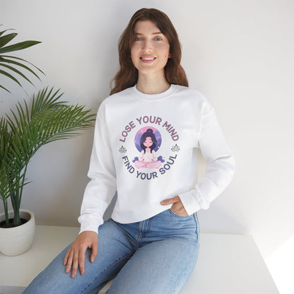 Mindful Awareness -- Meditation (Adult Unisex Crewneck Sweatshirt)