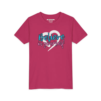 Believe In Yourself -- Blue/Pink (Youth Unisex Tee)