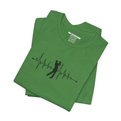 Golf Heartbeat (Adult Unisex Tee)