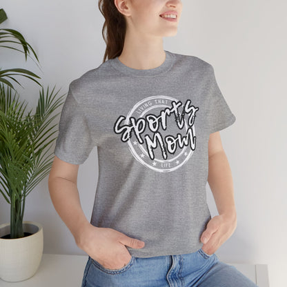 Sports Mom -- Black Font (Adult Unisex Tee)