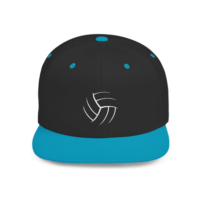 Volleyball (Embroidered Flat-Bill, Cotton, Snapback Hat)