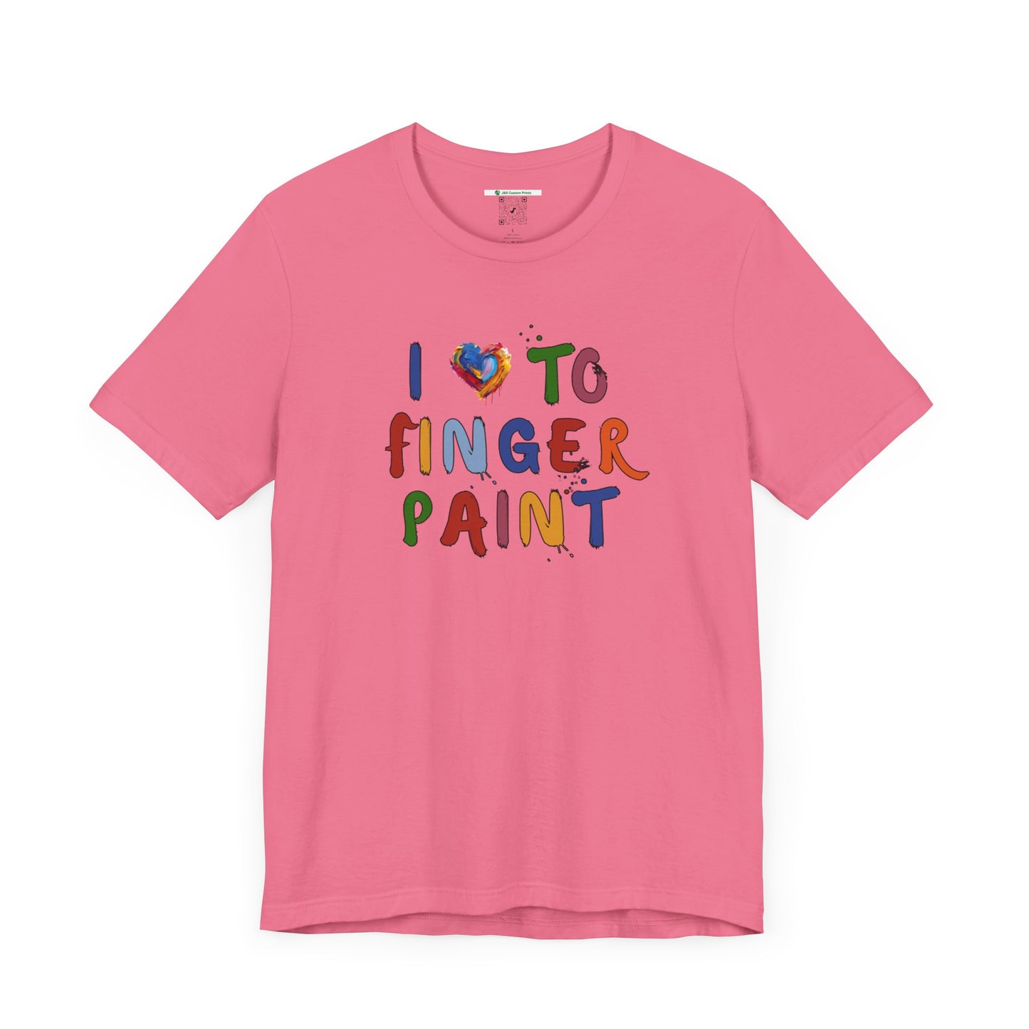 Matching Couple's Set -- I Love to Fingerpaint (Adult Unisex Tee)