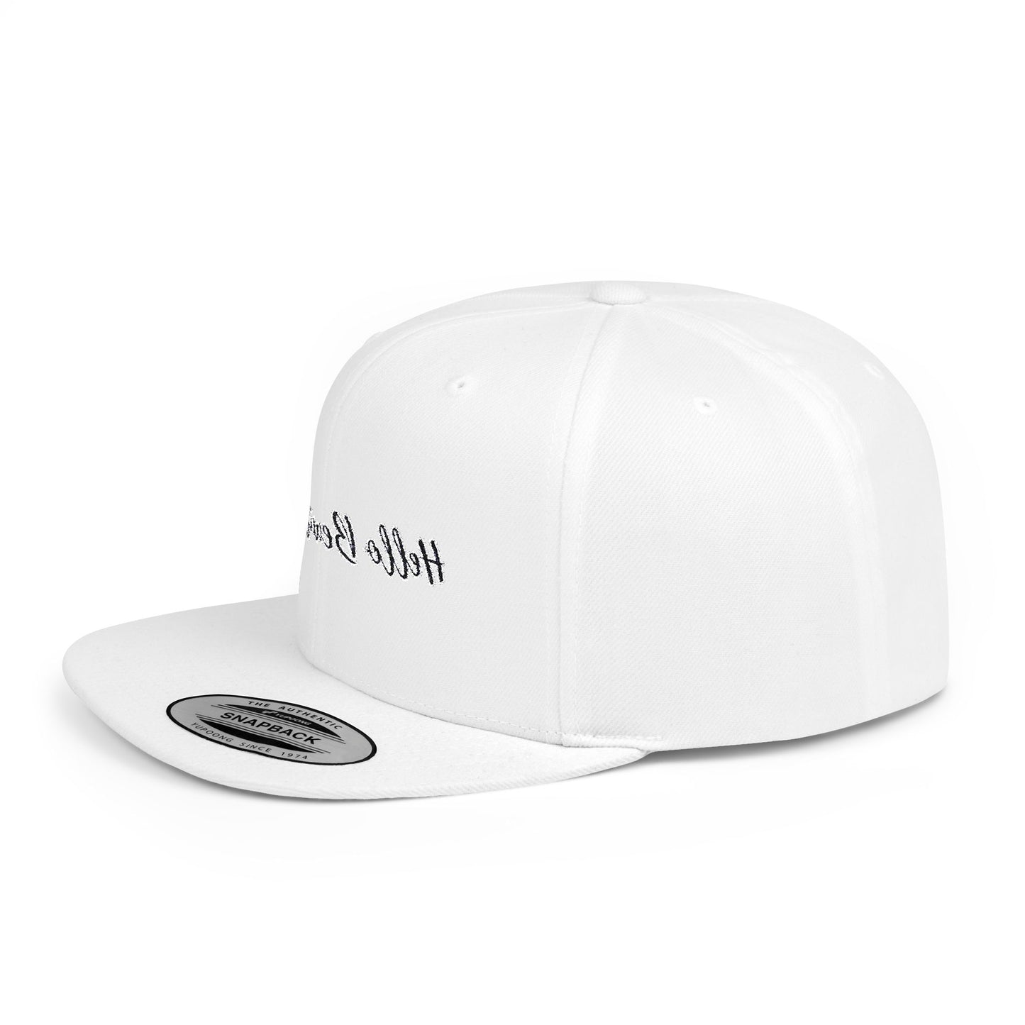 Mirror Message -- Hello Beautiful (Embroidered Flat-Bill, Cotton, Snapback Hat)