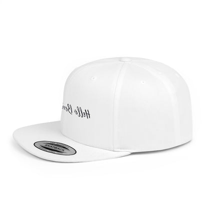 Mirror Message -- Hello Beautiful (Embroidered Flat-Bill, Cotton, Snapback Hat)