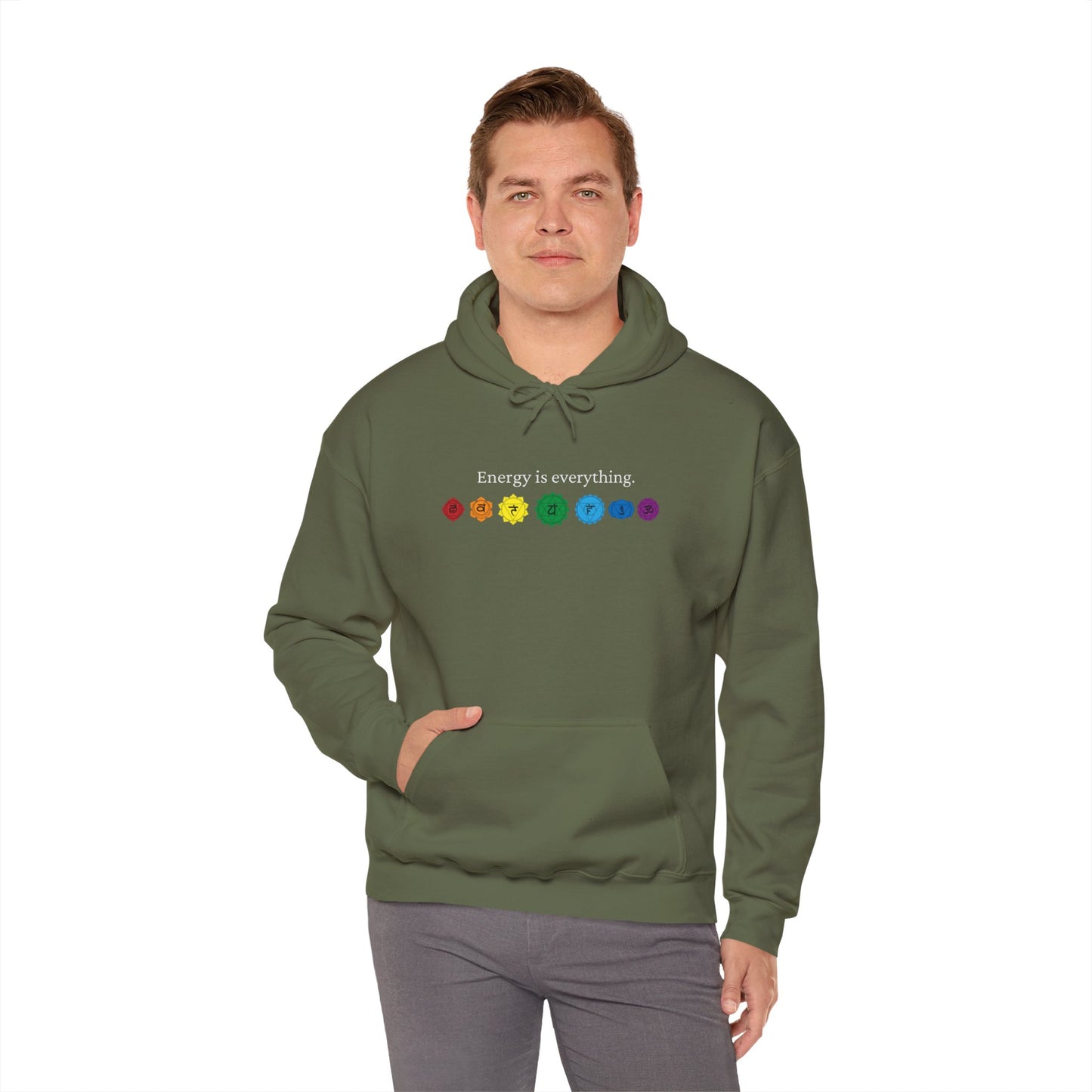 Energy is Everything -- Chakras (Adult Unisex Hooded Sweatshirt)
