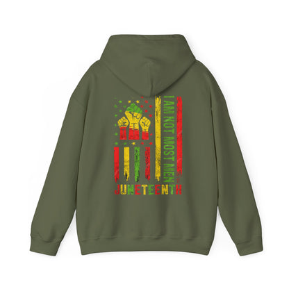 Juneteenth -- Not Most Men (Adult Unisex Hooded Sweatshirt)