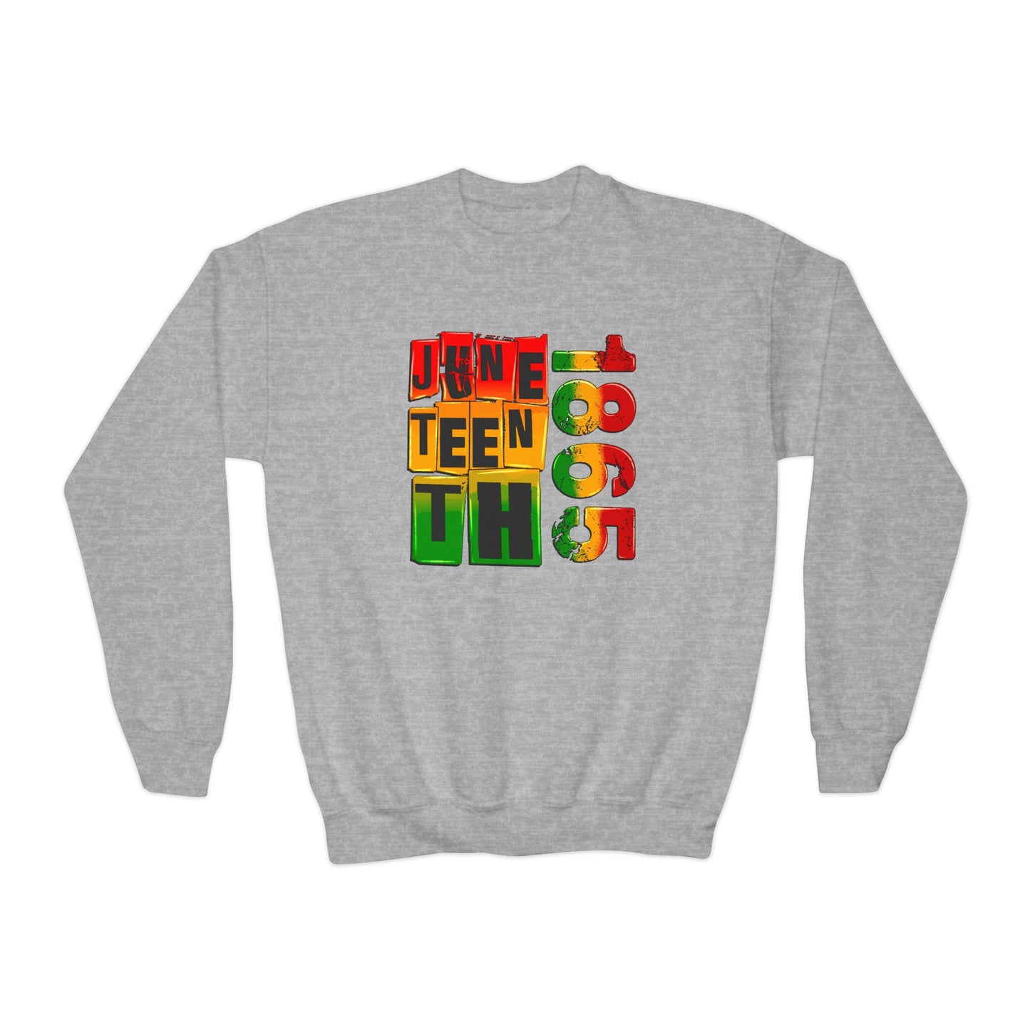 Juneteenth 1865 (Youth Unisex Crewneck Sweatshirt)
