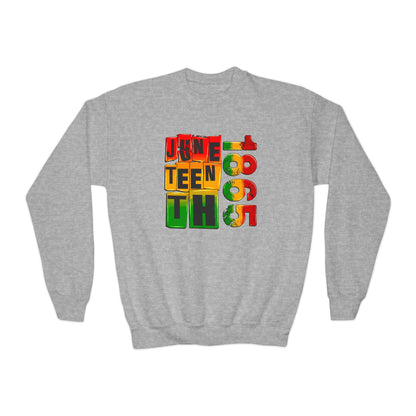 Juneteenth 1865 (Youth Unisex Crewneck Sweatshirt)