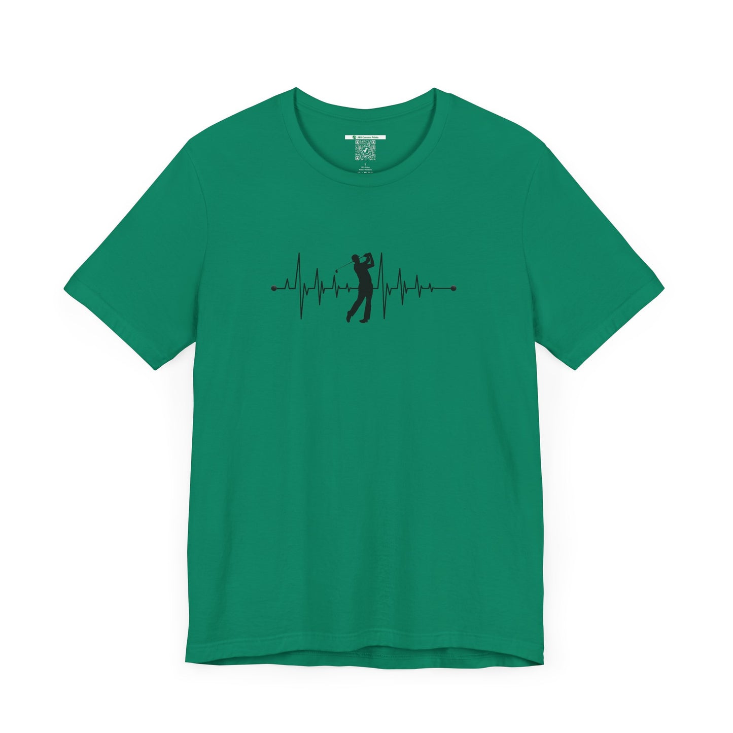 Golf Heartbeat (Adult Unisex Tee)