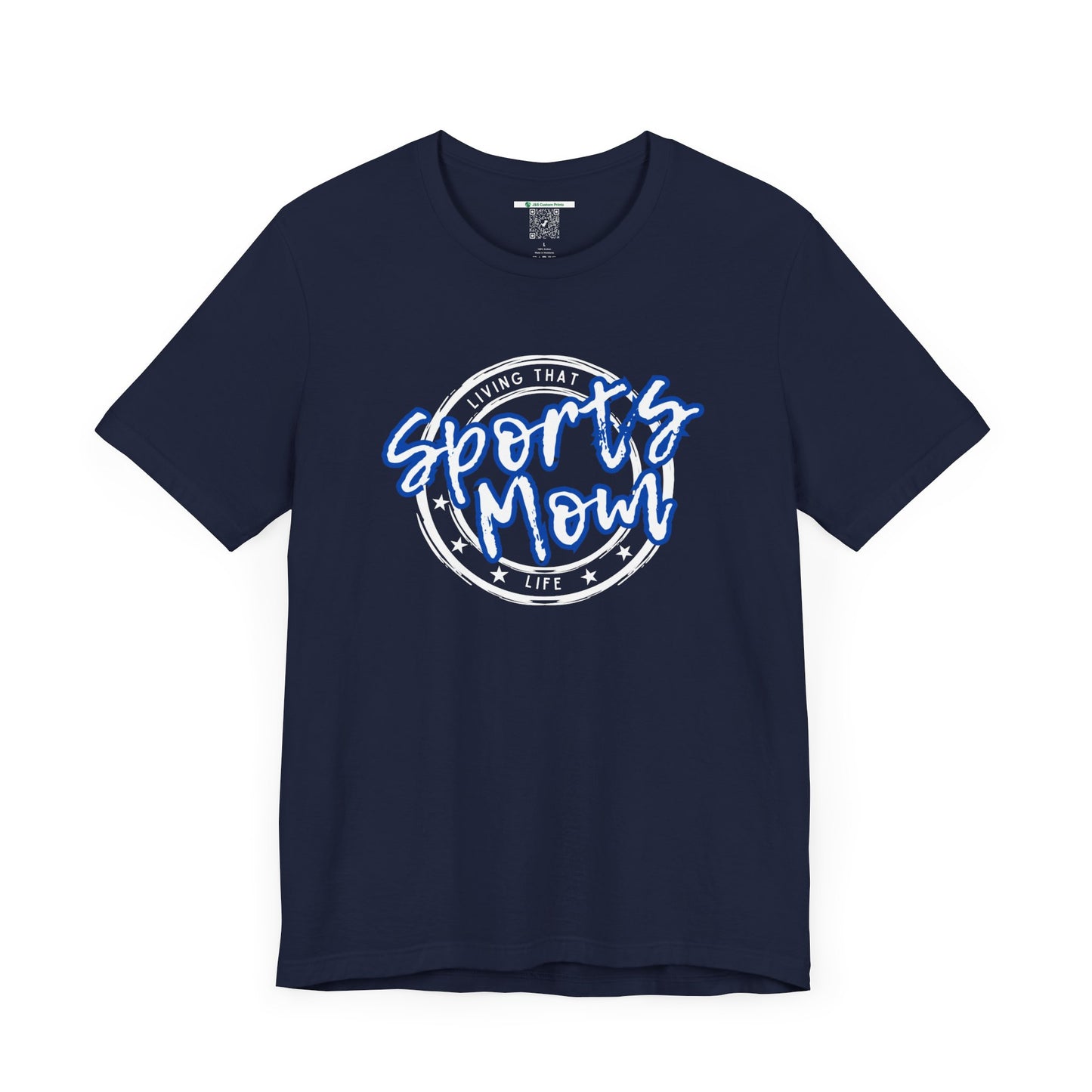Sports Mom -- Blue Font (Adult Unisex Tee)