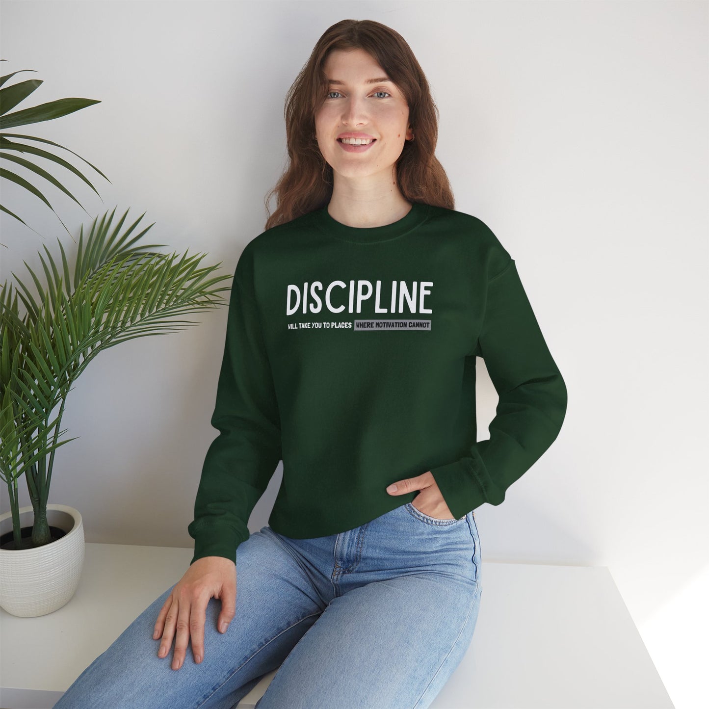 Discipline (Adult Unisex Crewneck Sweatshirt)