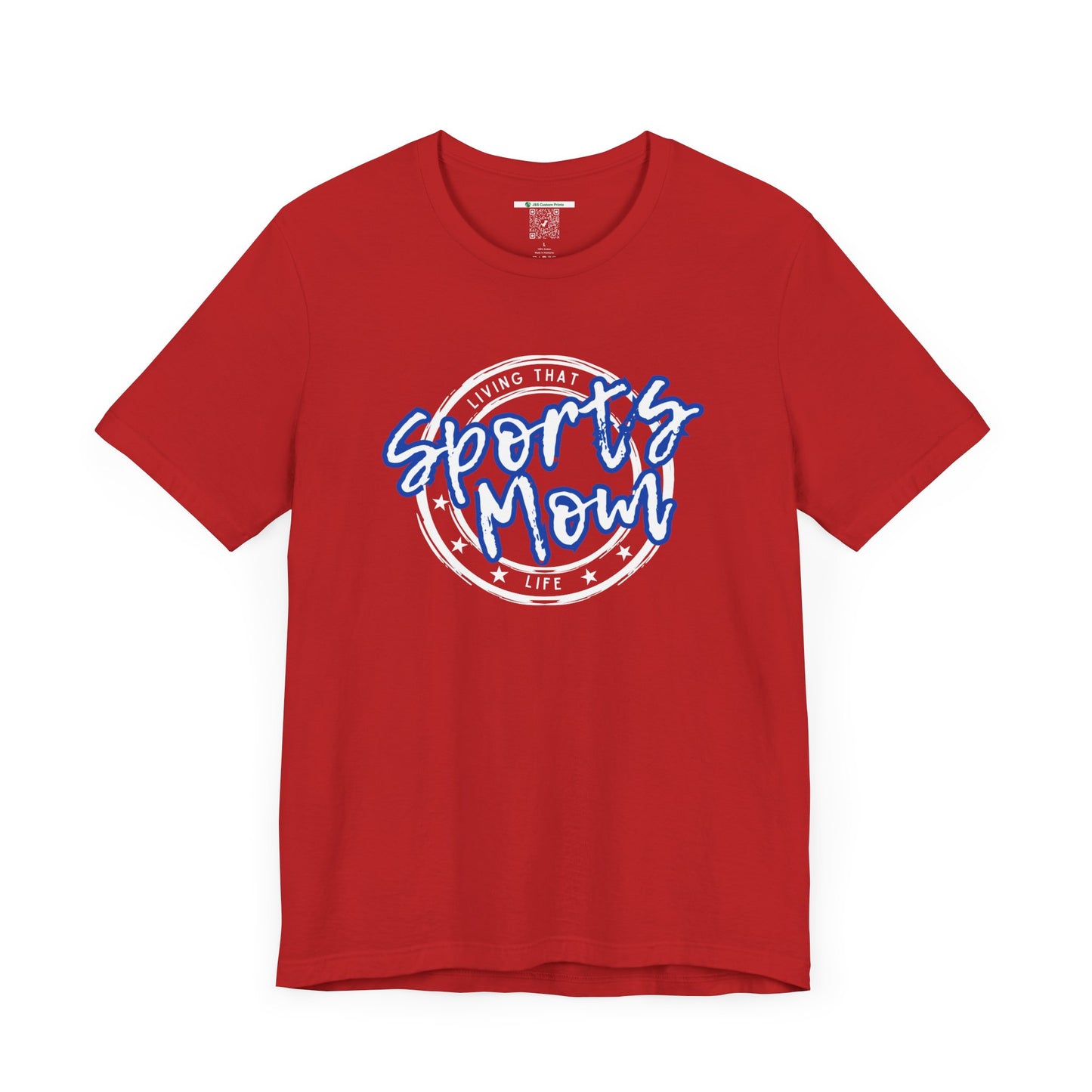 Sports Mom -- Blue Font (Adult Unisex Tee)