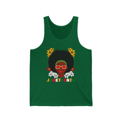 Juneteenth -- Afrocentric Design (Adult Unisex Tank Top)