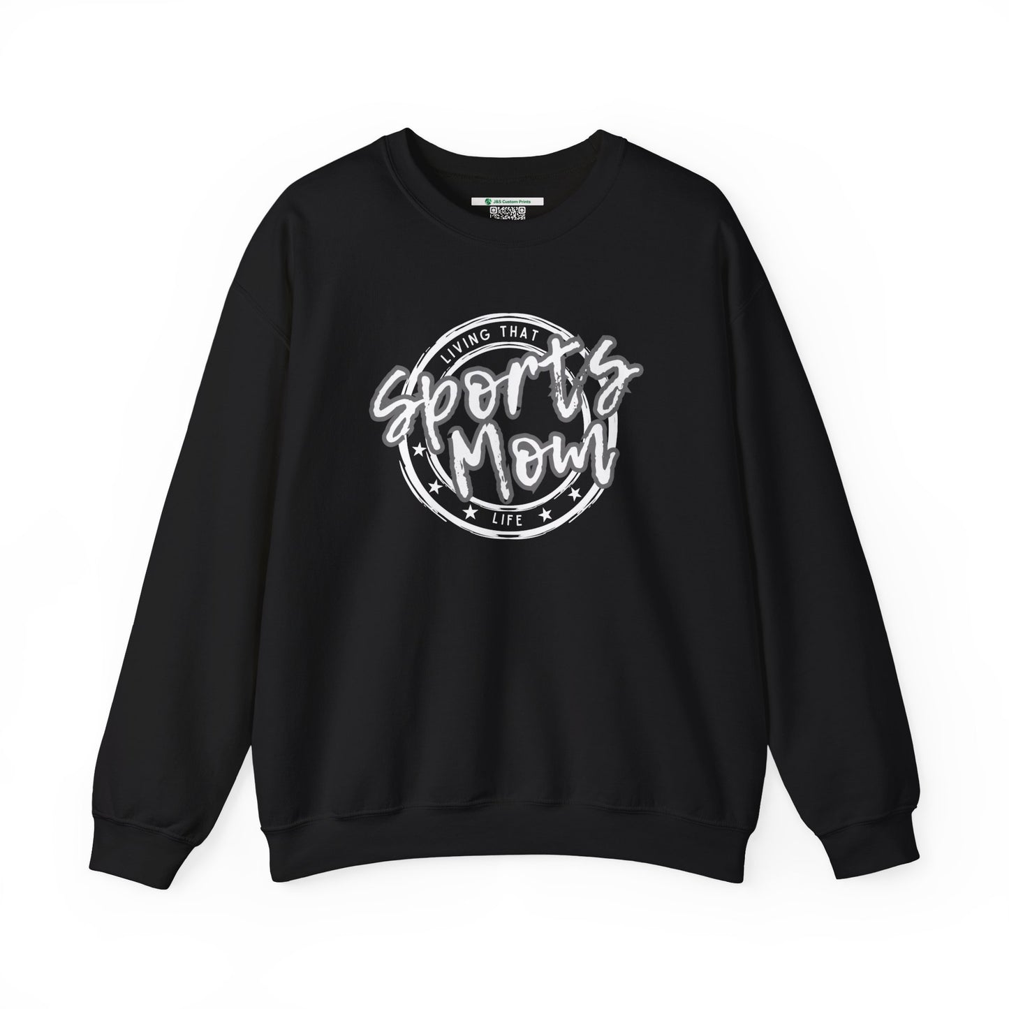 Sports Mom -- Gray Font (Adult Unisex Crewneck Sweatshirt)