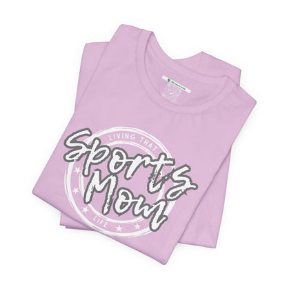 Sports Mom -- Gray Font (Adult Unisex Tee)