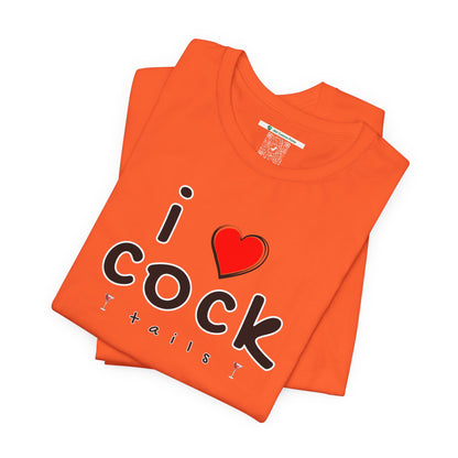 I Love Cocktails -- Playful Font (Adult Unisex Tee)