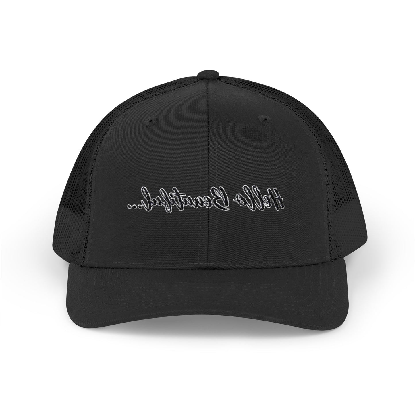 Mirror Message -- Hello Beautiful (Embroidered Snapback Trucker Hat)