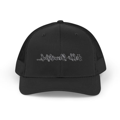 Mirror Message -- Hello Beautiful (Embroidered Snapback Trucker Hat)