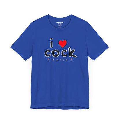 I Love Cocktails -- Playful Font (Adult Unisex Tee)