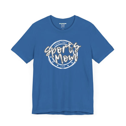 Sports Mom -- Gray Font (Adult Unisex Tee)