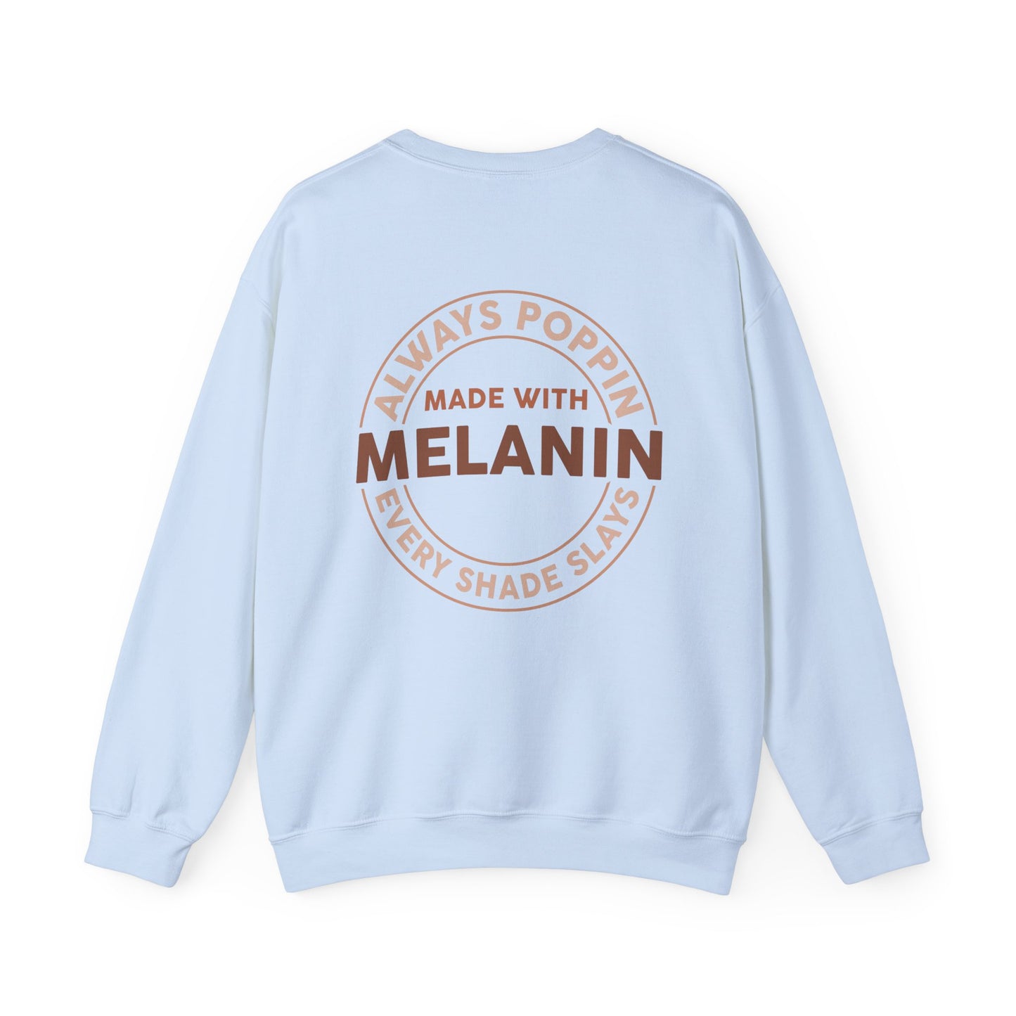 Made With Melanin (Adult Unisex Crewneck Sweatshirt)