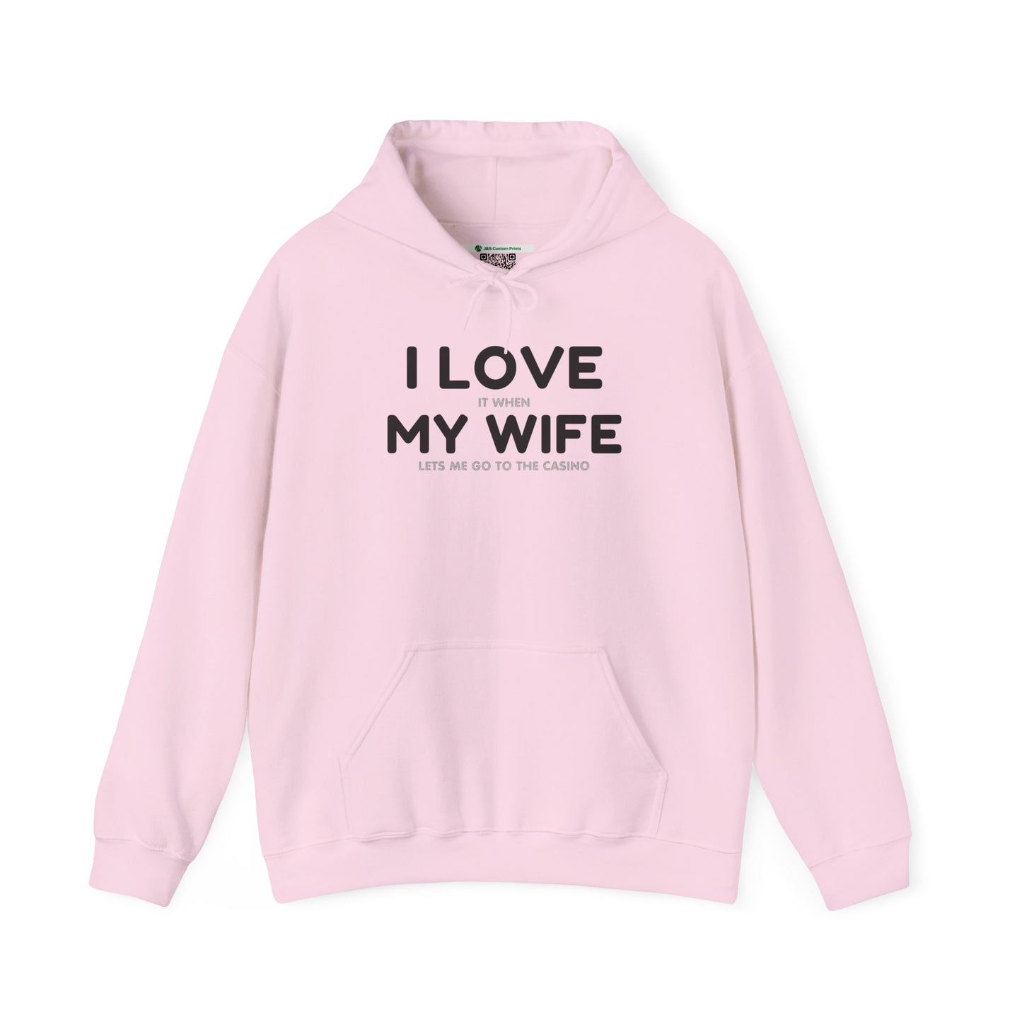 I Love My Wife (Adult Unisex Hooded Sweatshirt)