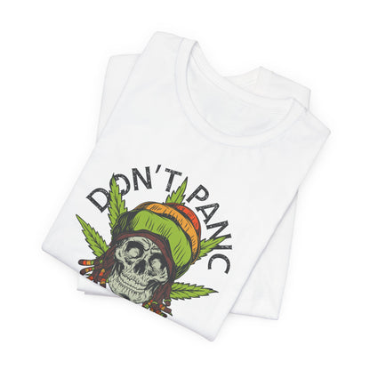 Cannabis -- Don't Panic It's Organic (Adult Unisex Tee)