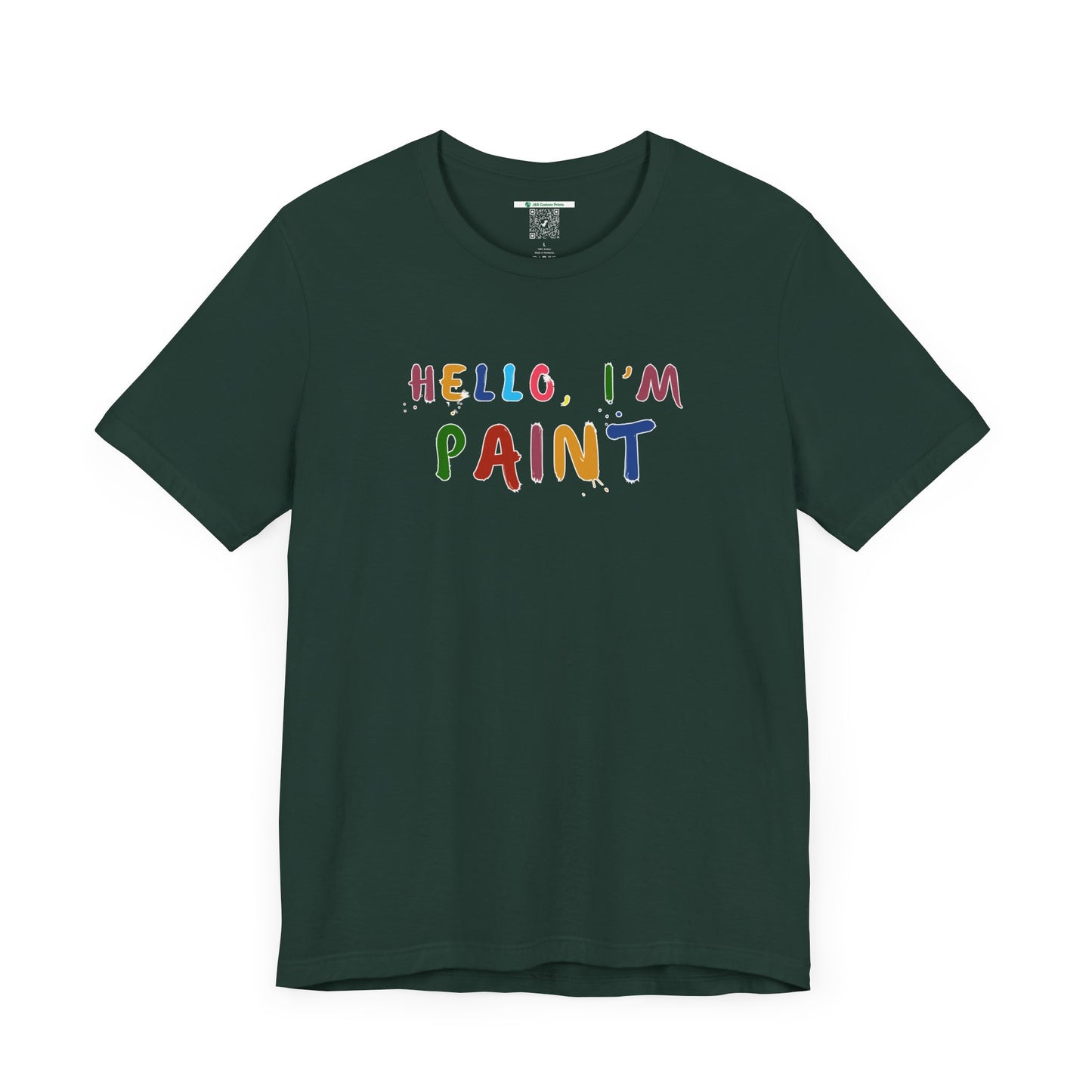 Matching Couple's Set -- Hello, I'm Paint (Adult Unisex Tee)