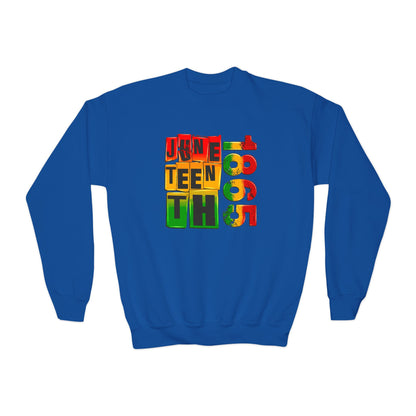 Juneteenth 1865 (Youth Unisex Crewneck Sweatshirt)