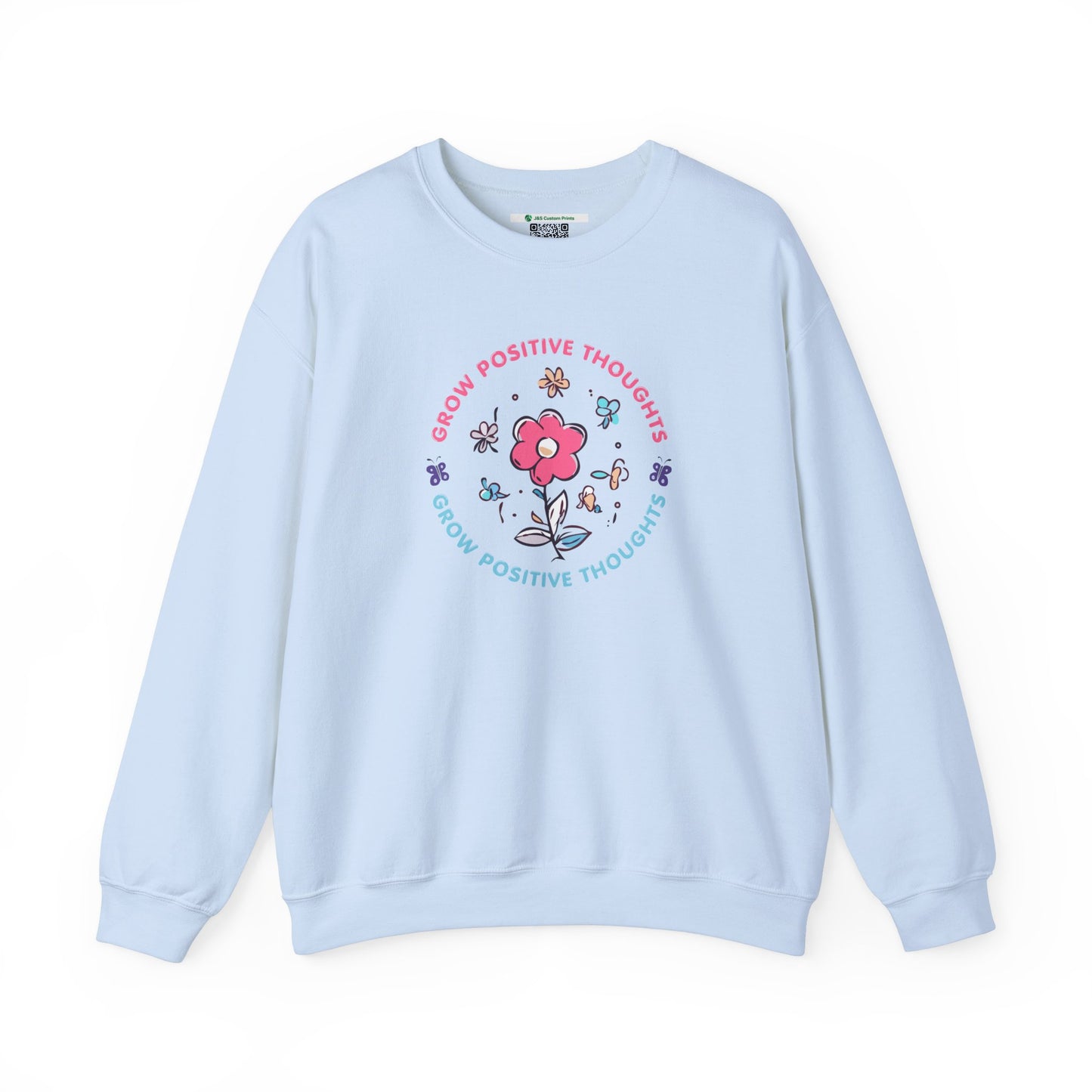 Grow Positive Thoughts Crewneck Sweatshirt - Unisex Heavy Blend
