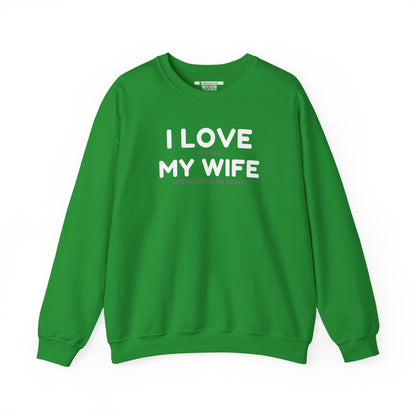 I Love My Wife (Adult Unisex Crewneck Sweatshirt)