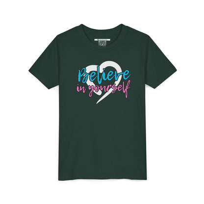 Believe In Yourself -- Blue/Pink (Youth Unisex Tee)