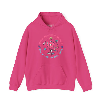 Grow Positive Thoughts (Adult Unisex Hooded Sweatshirt)