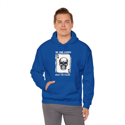 No One Cares What You Folded (Adult Unisex Hooded Sweatshirt)
