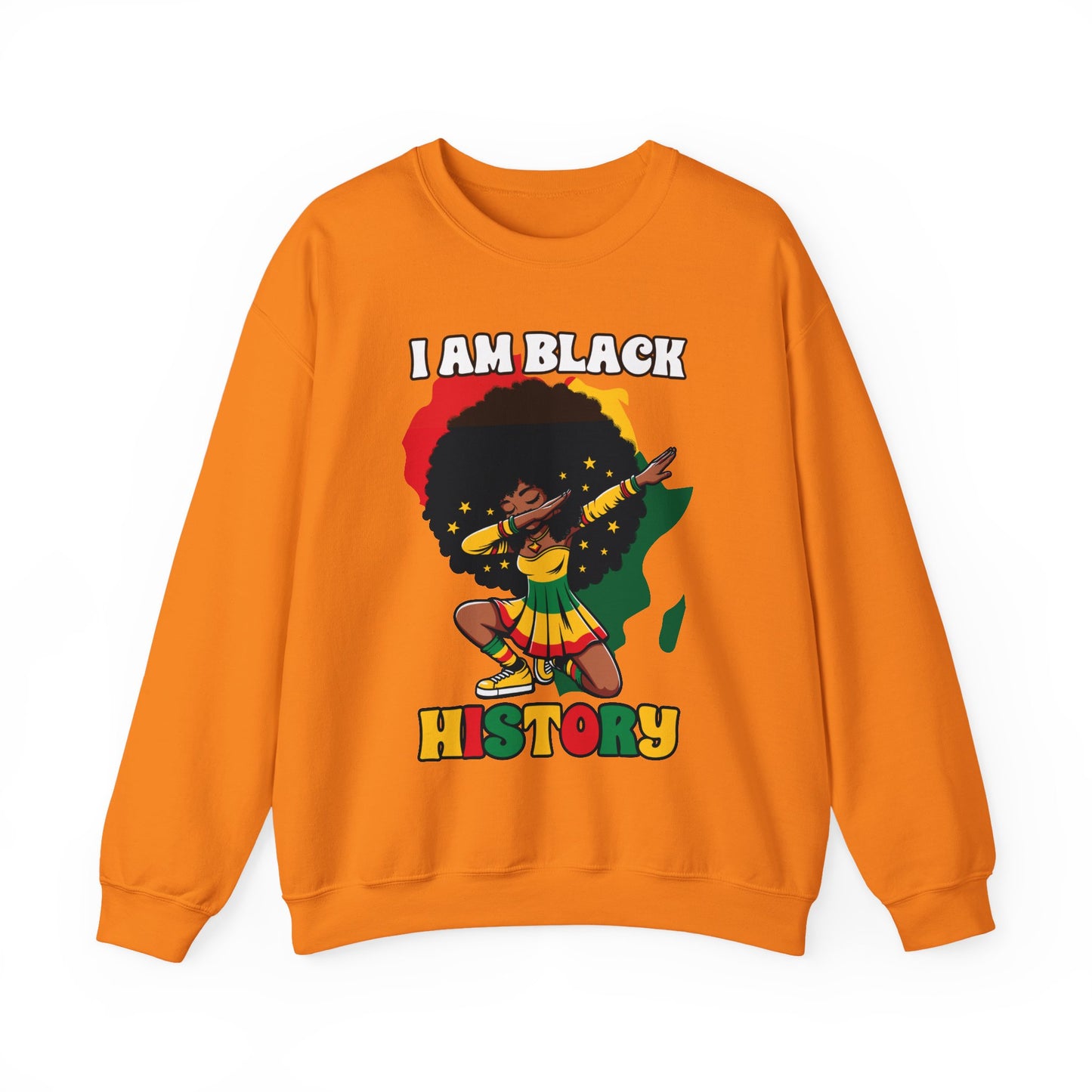I Am Black History (Adult Unisex Crewneck Sweatshirt)