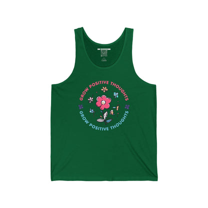 Grow Positive Thoughts (Adult Unisex Tank Top)