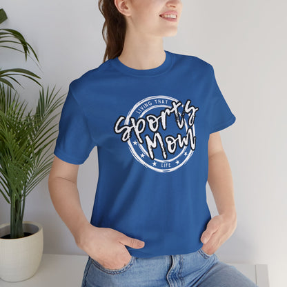 Sports Mom -- Black Font (Adult Unisex Tee)
